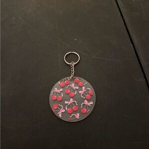 Bow Cherries Key Chain